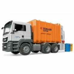 New ???? Bruder Toys Bruder Garbage Truck - MAN TGS Rear Loading - Orange ⭐
