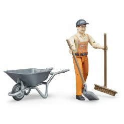 Brand new ❤️ Bruder Toys Bruder - Municipal Worker Figure Set ✔️