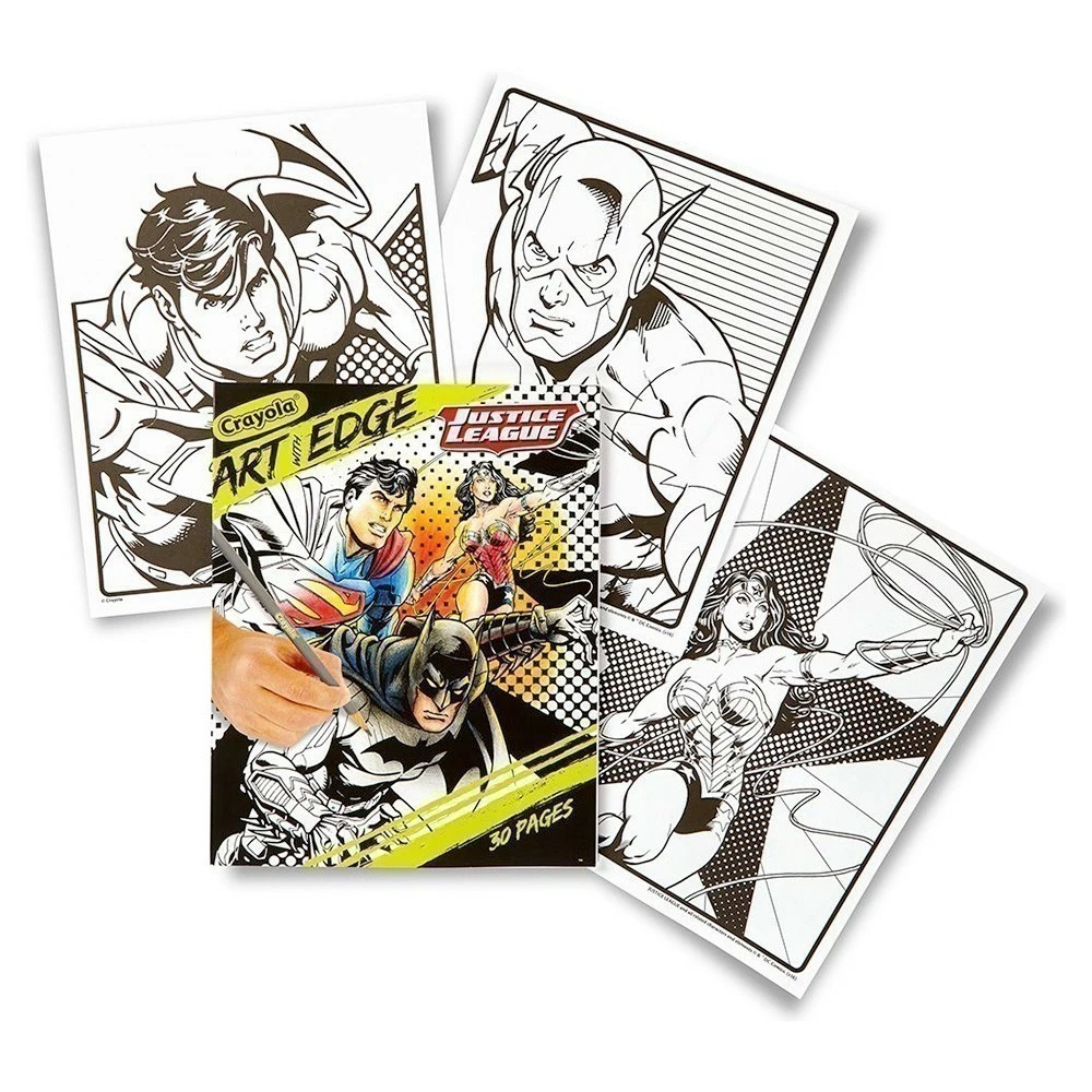 Deals ???? Crayola Art With Edge - Colouring Book - Justice League ???? - Image 2