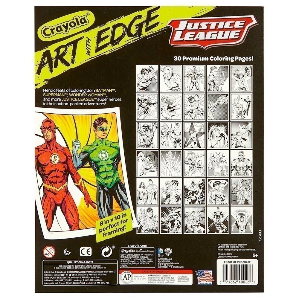 Deals ???? Crayola Art With Edge - Colouring Book - Justice League ???? - Image 3