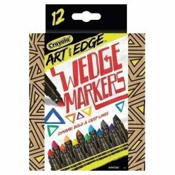 Best Sale ⭐ Crayola Art With Edge - Wedge Markers - 12 Colour Pack ????