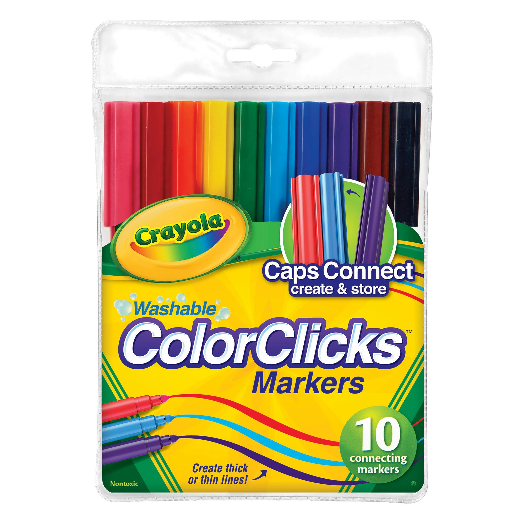 Deals ???? Crayola - Colorclicks Markers - 10 Colour Pack ✔️