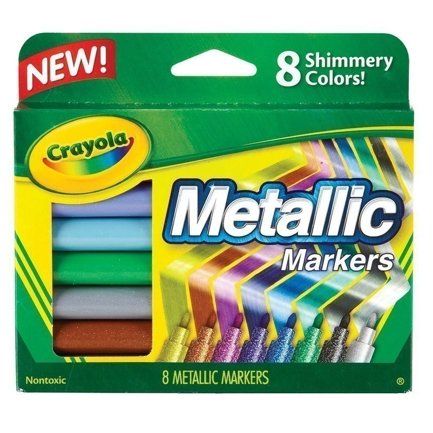 Best Sale ???? Crayola - Metallic Markers - 8 Colours ????