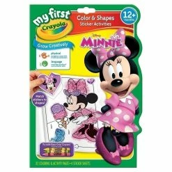 Hot Sale ???? Crayola - My First - Colour & Shapes Sticker Activities Book - Minnie Mouse ❤️