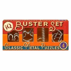 Coupon ???? Hi IQ Buster Set - 4 Classic Metal Puzzles ????
