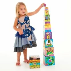 New ???? Melissa And Doug Toys Melissa And Doug - Alphabet Nesting & Stacking Blocks ????