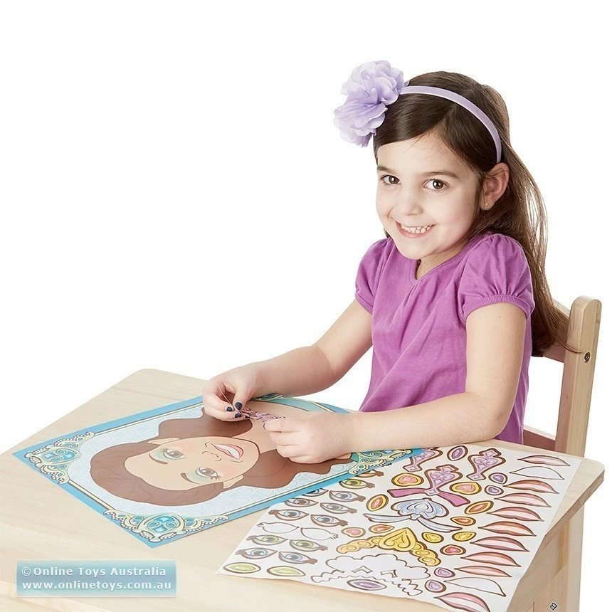 Brand new ???? Melissa And Doug Toys Melissa And Doug - Make-A-Face Sticker Pad - Sparkling Princess ???? - Image 3