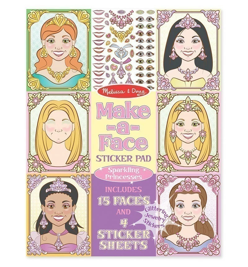 Brand new ???? Melissa And Doug Toys Melissa And Doug - Make-A-Face Sticker Pad - Sparkling Princess ????