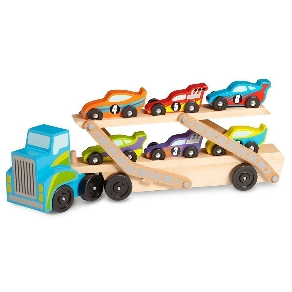 New ???? Melissa And Doug Toys Melissa And Doug - Mega Race Car Carrier ????
