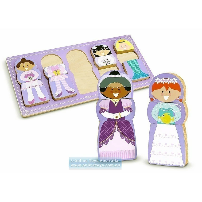 Best deal ???? Melissa And Doug Toys Melissa And Doug - Mix-Match-Stack Chunky Puzzle-Dress Up ???? - Image 2
