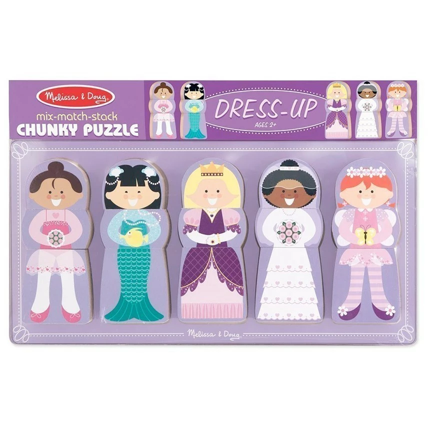 Best deal ???? Melissa And Doug Toys Melissa And Doug - Mix-Match-Stack Chunky Puzzle-Dress Up ????
