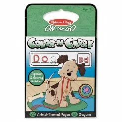 Promo ???? Melissa And Doug Toys Melissa And Doug - On The Go Colour-N-Carry - Animal Themed Colouring Pages ????