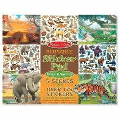 Promo ???? Melissa And Doug Toys Melissa And Doug - Reusable Sticker Pad - Jungle & Savanna ????