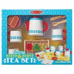 Budget ???? Melissa And Doug Toys Melissa And Doug - Wooden Steep & Serve Tea Set ❤️