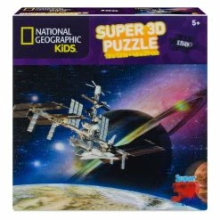 Buy ???? National Geographic Kids - Lenticular Super 3D Puzzle - Satellite In Space - 150 Pieces ????