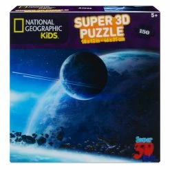 Coupon ???? National Geographic Kids - Lenticular Super 3D Puzzle - Space Landscape - 150 Pieces ????
