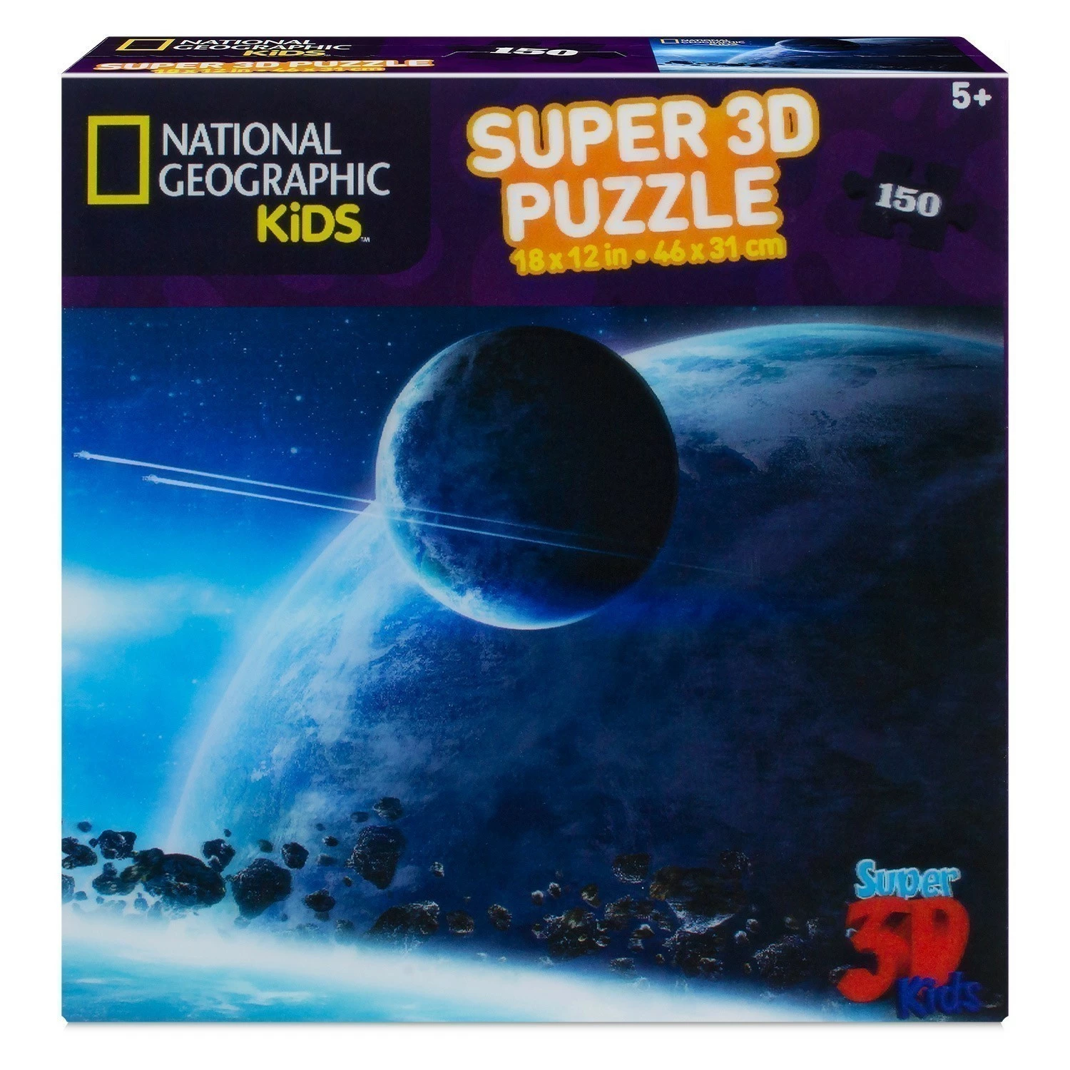 Coupon ???? National Geographic Kids - Lenticular Super 3D Puzzle - Space Landscape - 150 Pieces ????