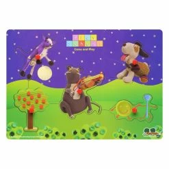 New ⌛ Play School - 5 Piece Peg Puzzle - Hey Diddle Diddle ????