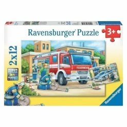 Flash Sale ???? Ravensburger - Police & Firefighters - 2 X 12 Pieces ????