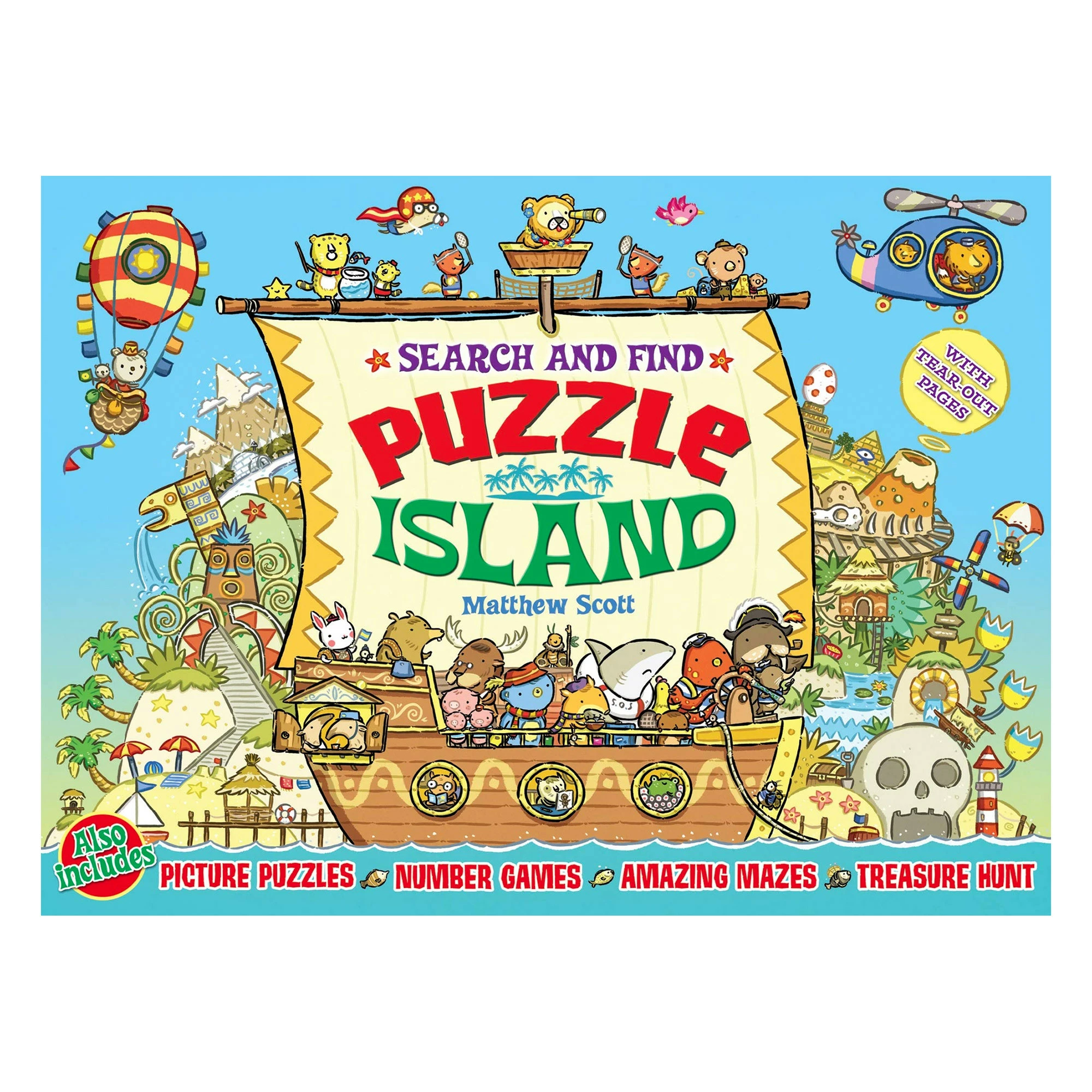 Hot Sale ???? Hinkler Books Search And Find - Puzzle Island By Matthew Scott ✔️